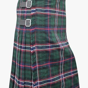 Plaid Green Tartan Skirt